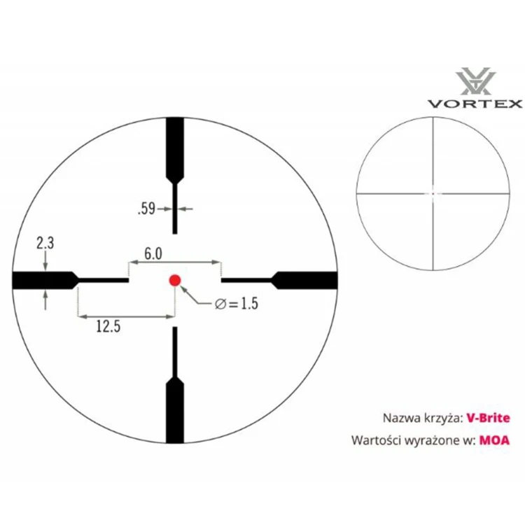 Luneta celownicza Vortex Crossfire II 1-4x24 30 mm V-Brite 186-094 SKLEP BAZANT 4.JPG
