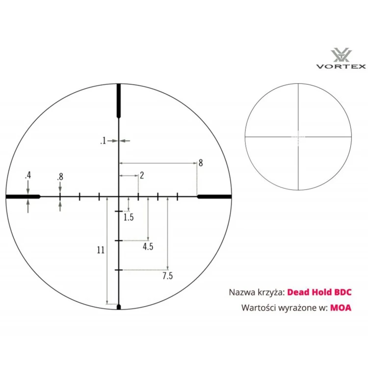 Luneta celownicza Vortex Crossfire II 4-12x44 1'' BDC_V-Plex 186-047 SKLEP BAZANT 3.JPG