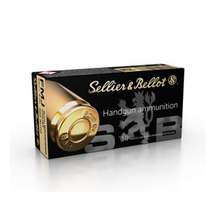 AMUNICJA S&amp;B FMJ 9 MM BROWNING COURT 380 AUTO V310332 SKLEP BAZANT 1.JPG